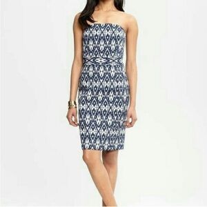 Banana Republic Navy Strapless Dress
